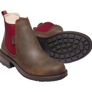 Keen Women’s 11 Oregon City Leather Chelsea Boot in Snuff / Tibetan Red